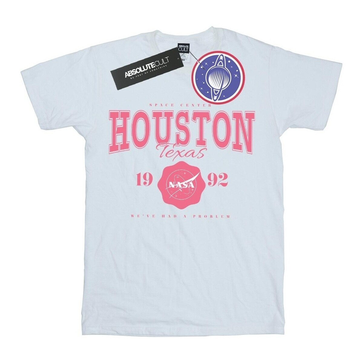 Abbigliamento Uomo T-shirts a maniche lunghe Nasa Houston We've Had A Problem Bianco