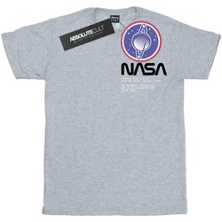 Abbigliamento Uomo T-shirts a maniche lunghe Nasa Johnson Worm Pocket Print Grigio
