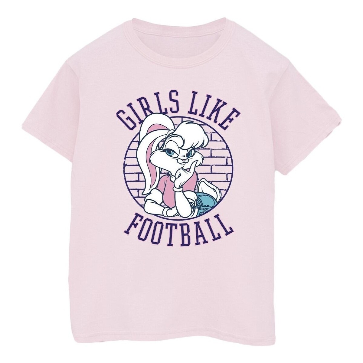 Abbigliamento Donna T-shirts a maniche lunghe Dessins Animés Lola Bunny Girls Like Football Rosso
