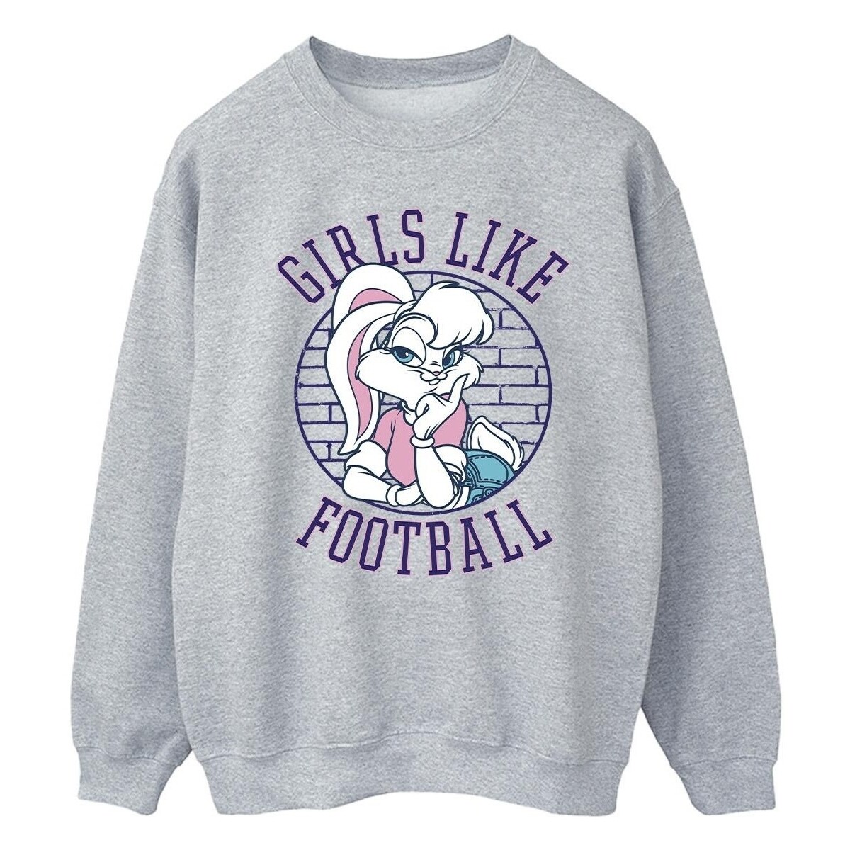 Abbigliamento Uomo Felpe Dessins Animés Lola Bunny Girls Like Football Grigio