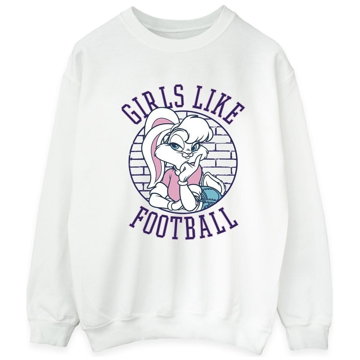 Abbigliamento Uomo Felpe Dessins Animés Lola Bunny Girls Like Football Bianco