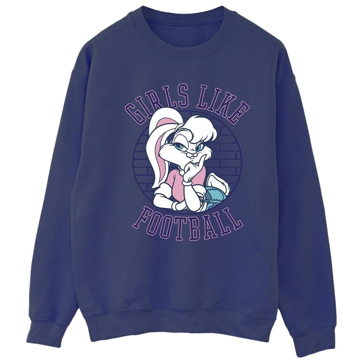 Abbigliamento Donna Felpe Dessins Animés Lola Bunny Girls Like Football Blu