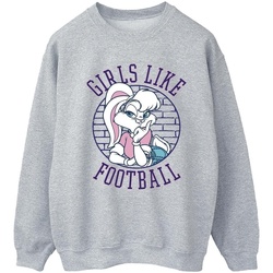 Abbigliamento Donna Felpe Dessins Animés Lola Bunny Girls Like Football Grigio