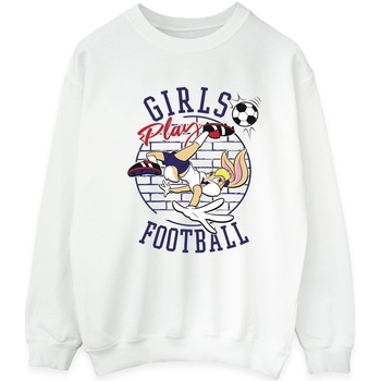 Abbigliamento Uomo Felpe Dessins Animés Lola Bunny Girls Play Football Bianco