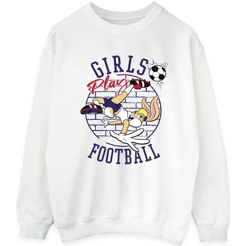 Abbigliamento Donna Felpe Dessins Animés Lola Bunny Girls Play Football Bianco