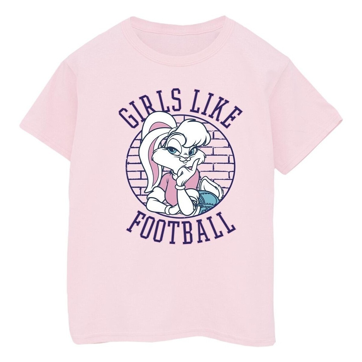 Abbigliamento Bambino T-shirt maniche corte Dessins Animés Lola Bunny Girls Like Football Rosso
