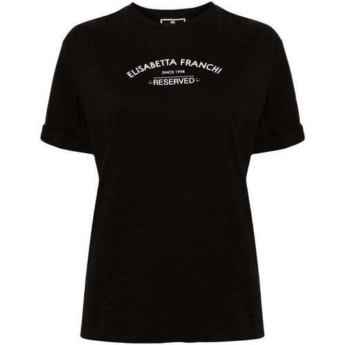 Abbigliamento Donna T-shirt & Polo Elisabetta Franchi T-Shirt e Polo Donna  MA02341E2 110 Nero Nero