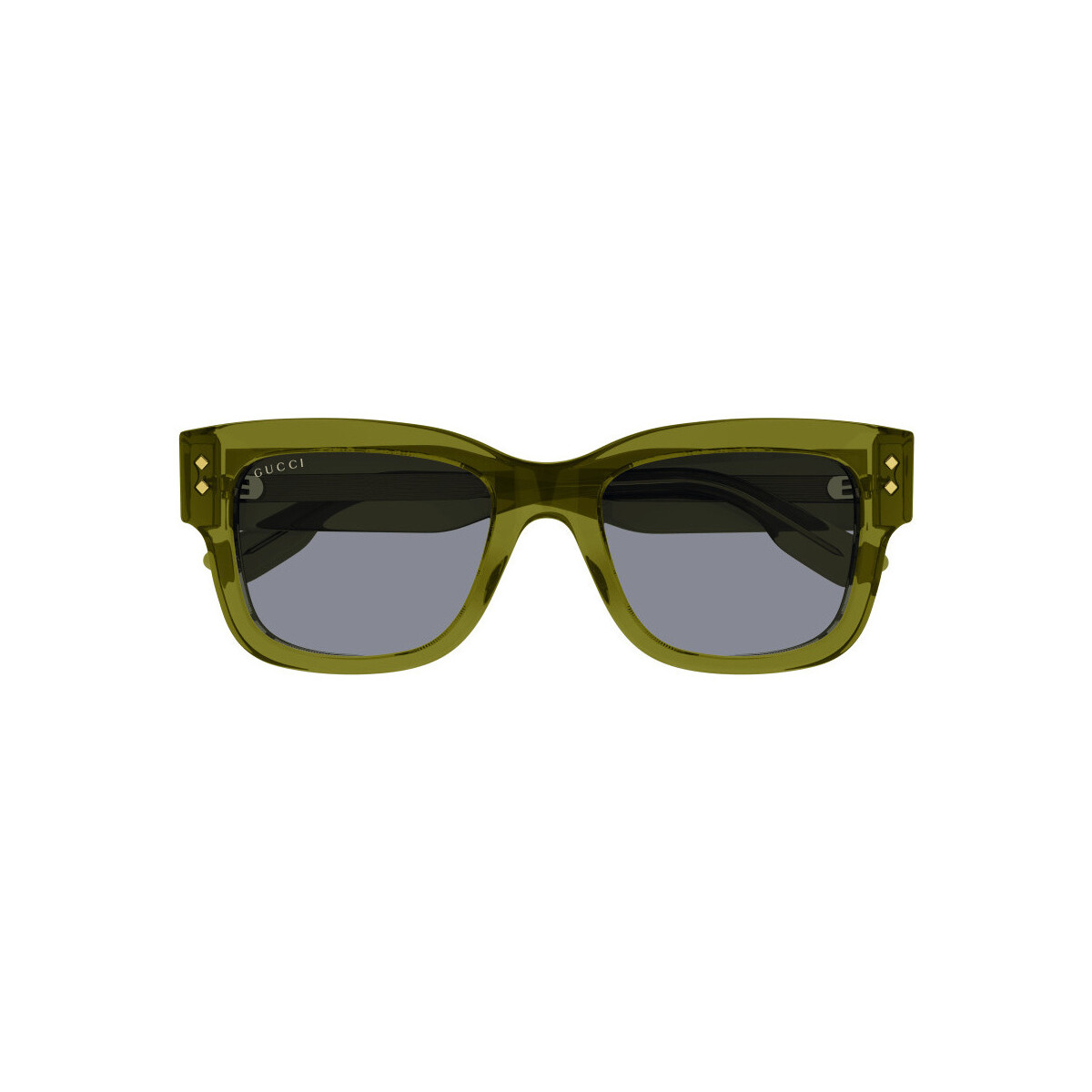 Orologi & Gioielli Uomo Occhiali da sole Gucci GG1217S Occhiali da sole, Verde/Grigio, 53 mm Verde