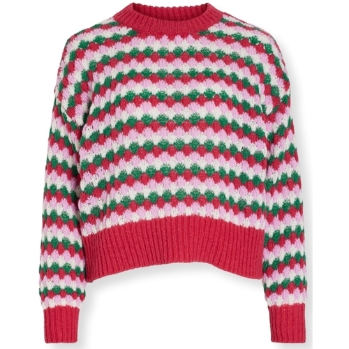 Abbigliamento Donna Maglioni Vila Salula Knit L/S - Cerise Multicolore