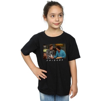 Abbigliamento Bambina T-shirts a maniche lunghe Friends Ross And Chandler Handshake Nero