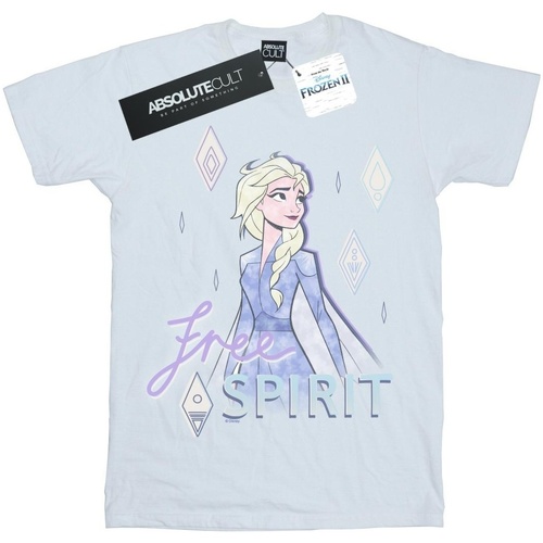 Abbigliamento Bambino T-shirt maniche corte Disney Frozen 2 Elsa Free Spirit Bianco