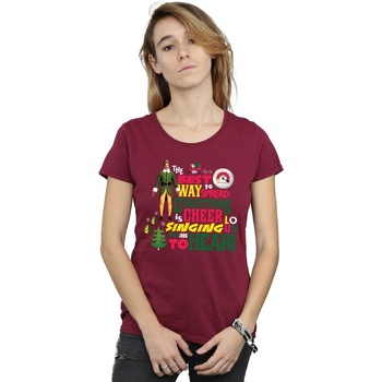 Abbigliamento Donna T-shirts a maniche lunghe Elf Christmas Cheer Multicolore