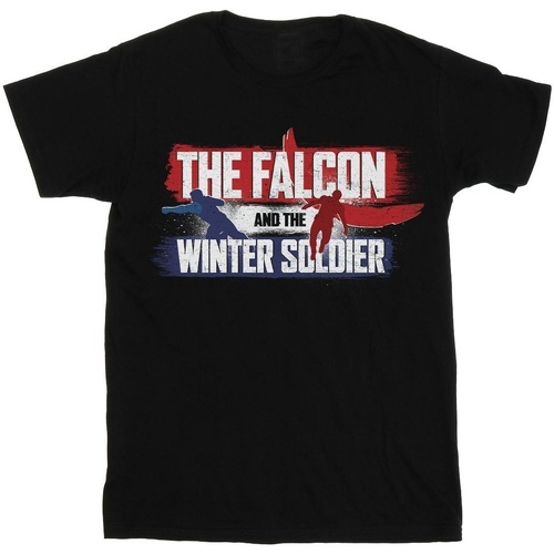 Abbigliamento Bambino T-shirt maniche corte Marvel The Falcon And The Winter Soldier Action Logo Nero