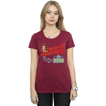 Abbigliamento Donna T-shirts a maniche lunghe Elf World's Best Coffee Multicolore