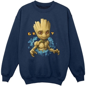 Abbigliamento Bambina Felpe Guardians Of The Galaxy Groot Flowers Blu