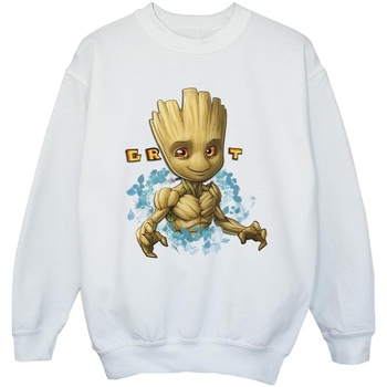 Abbigliamento Bambina Felpe Guardians Of The Galaxy Groot Flowers Bianco