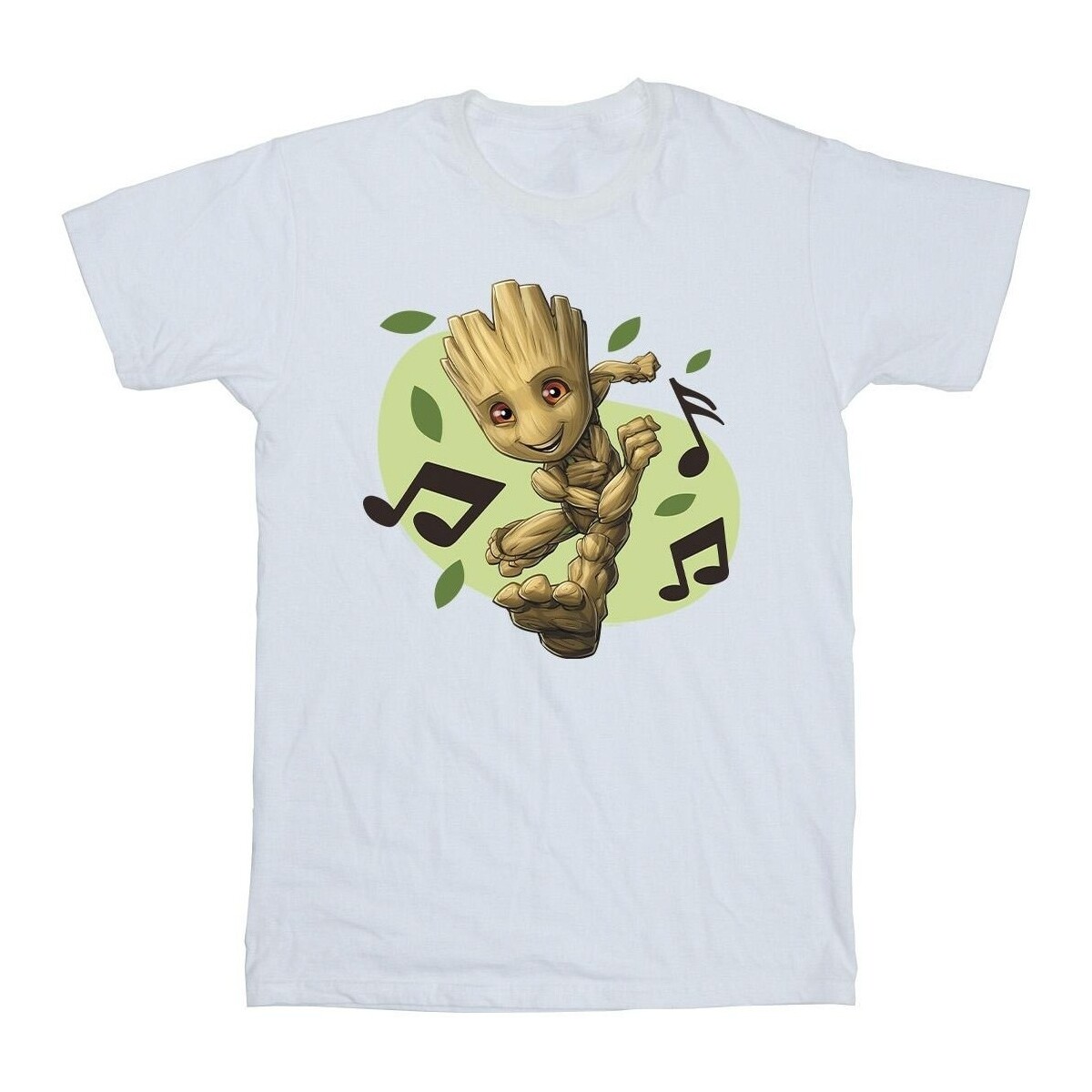 Abbigliamento Bambino T-shirt maniche corte Marvel Guardians Of The Galaxy Groot Musical Notes Bianco