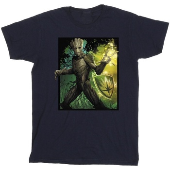 Abbigliamento Bambino T-shirt & Polo Marvel Guardians Of The Galaxy Groot Forest Energy Blu