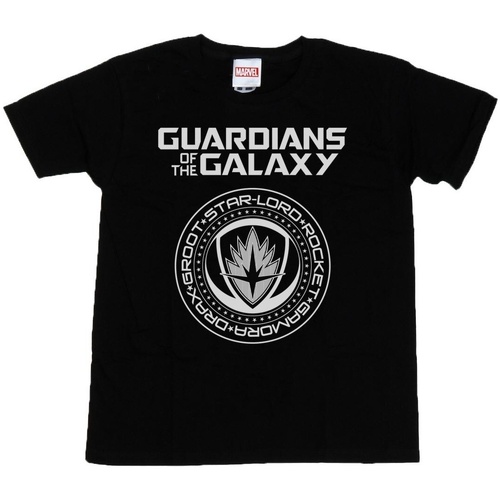Abbigliamento Bambino T-shirt maniche corte Marvel Guardians Of The Galaxy Logo Seal Nero