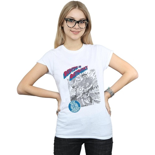 Abbigliamento Donna T-shirts a maniche lunghe Dead Kennedys Bedtime For Democracy Bianco