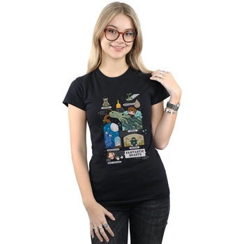Abbigliamento Donna T-shirts a maniche lunghe Fantastic Beasts Chibi Newt Nero