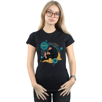Abbigliamento Donna T-shirts a maniche lunghe Fantastic Beasts Sitting Niffler Nero