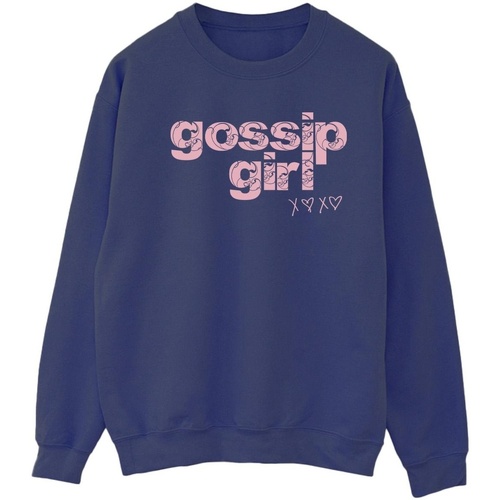 Abbigliamento Donna Felpe Gossip Girl Swirl Logo Blu