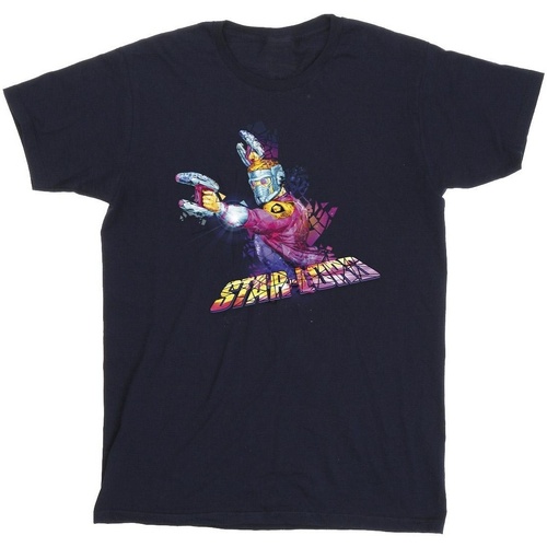 Abbigliamento Bambina T-shirts a maniche lunghe Marvel Guardians Of The Galaxy Abstract Star Lord Blu