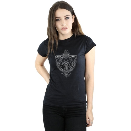 Abbigliamento Donna T-shirts a maniche lunghe Fantastic Beasts Wizard Killer Icon Nero