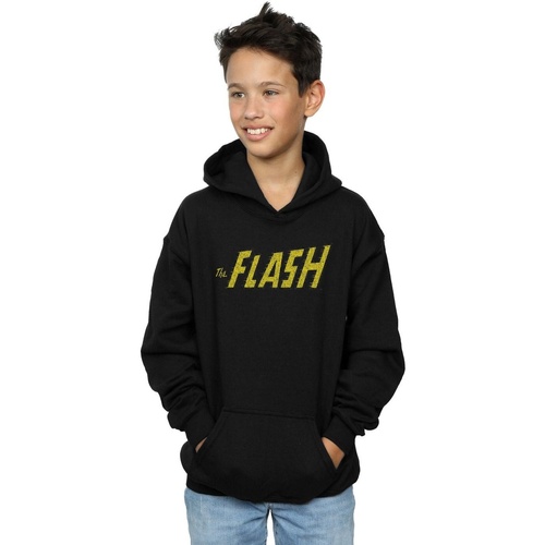 Abbigliamento Bambino Felpe Dc Comics Flash Crackle Logo Nero