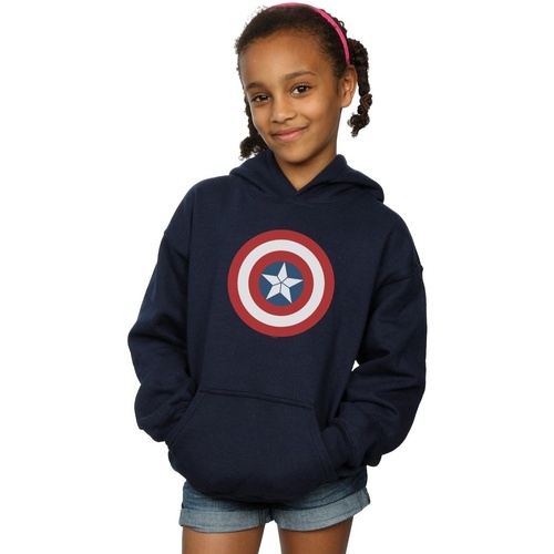 Abbigliamento Bambina Felpe Marvel Captain America Civil War Shield Blu