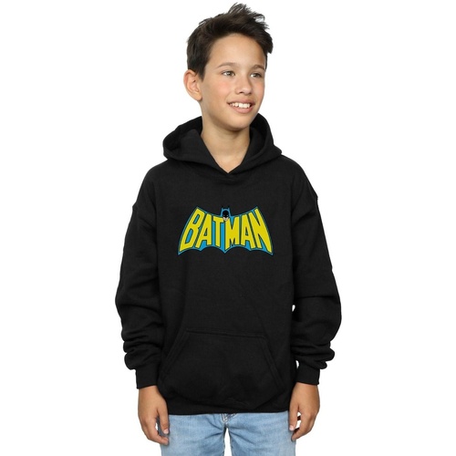 Abbigliamento Bambino Felpe Dc Comics Batman Retro Logo Nero