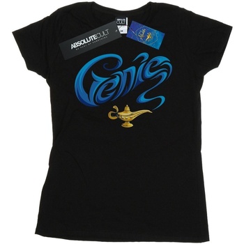 Abbigliamento Donna T-shirts a maniche lunghe Disney Aladdin Movie Genie Lamp Nero