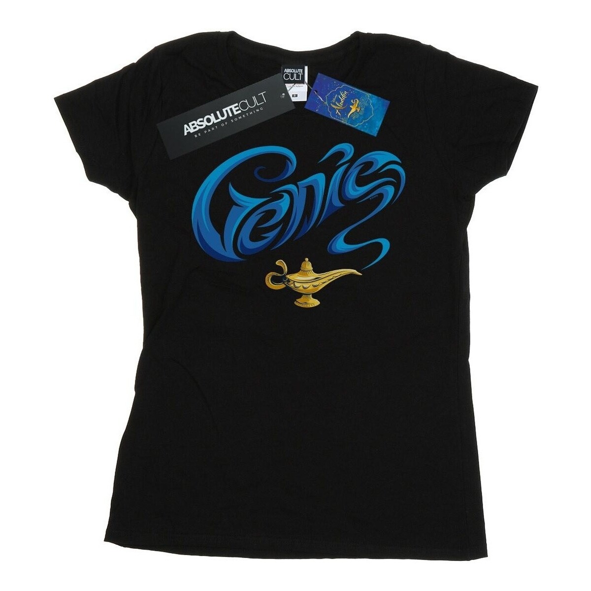 Abbigliamento Donna T-shirts a maniche lunghe Disney Aladdin Movie Genie Lamp Nero