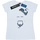 Abbigliamento Donna T-shirts a maniche lunghe Disney Aladdin Movie Genie Blue Face Bianco