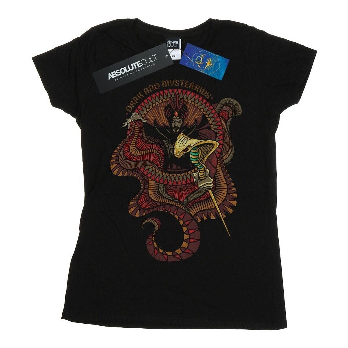 Abbigliamento Donna T-shirts a maniche lunghe Disney Aladdin Movie Jafar Dark And Mysterious Nero