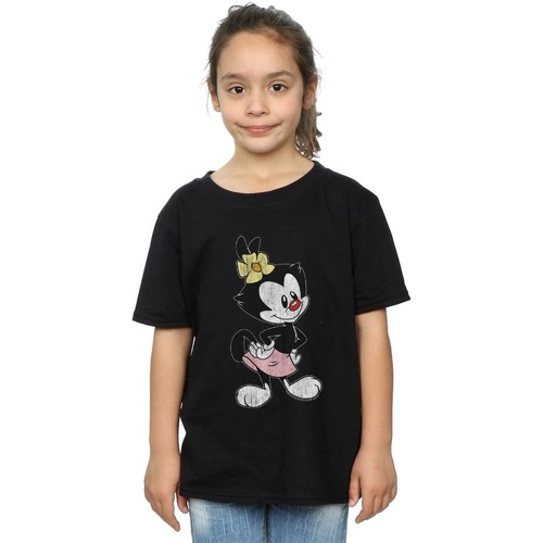Abbigliamento Bambina T-shirts a maniche lunghe Animaniacs Dot Classic Pose Nero