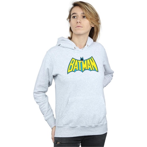 Abbigliamento Donna Felpe Dc Comics Batman Retro Logo Grigio