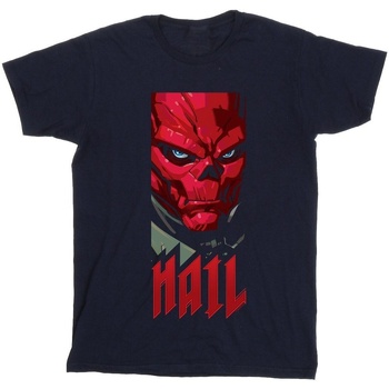 Abbigliamento Uomo T-shirts a maniche lunghe Marvel Avengers Hail Red Skull Blu