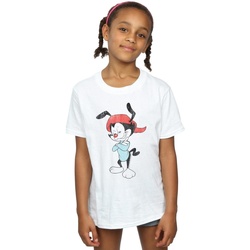 Abbigliamento Bambina T-shirts a maniche lunghe Animaniacs Wakko Classic Pose Bianco