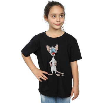 Abbigliamento Bambina T-shirts a maniche lunghe Animaniacs Pinky Classic Pose Nero