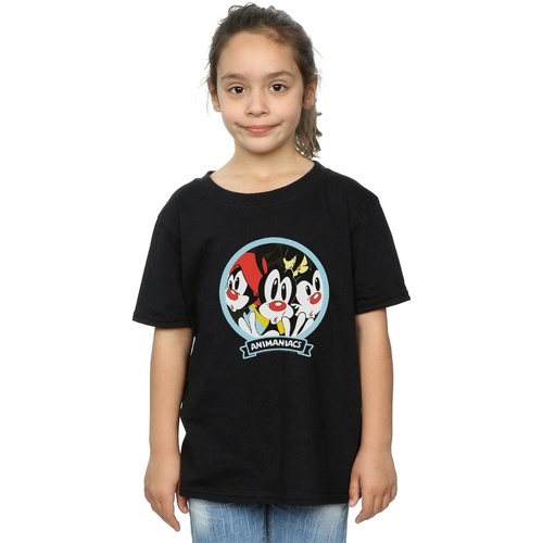 Abbigliamento Bambina T-shirts a maniche lunghe Animaniacs Fisheye Group Nero