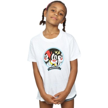 Abbigliamento Bambina T-shirts a maniche lunghe Animaniacs Fisheye Group Bianco