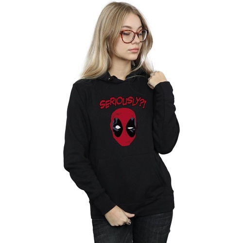 Abbigliamento Donna Felpe Marvel Deadpool Seriously Nero