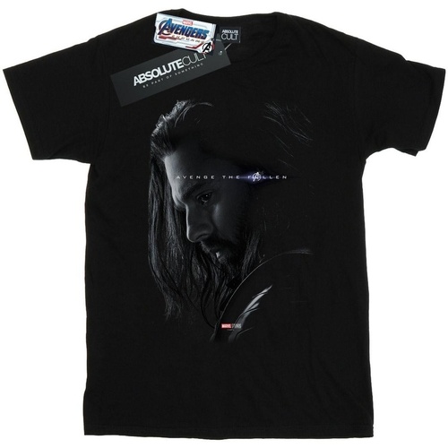 Abbigliamento Donna T-shirts a maniche lunghe Marvel Avengers Endgame Avenge The Fallen Bucky Nero