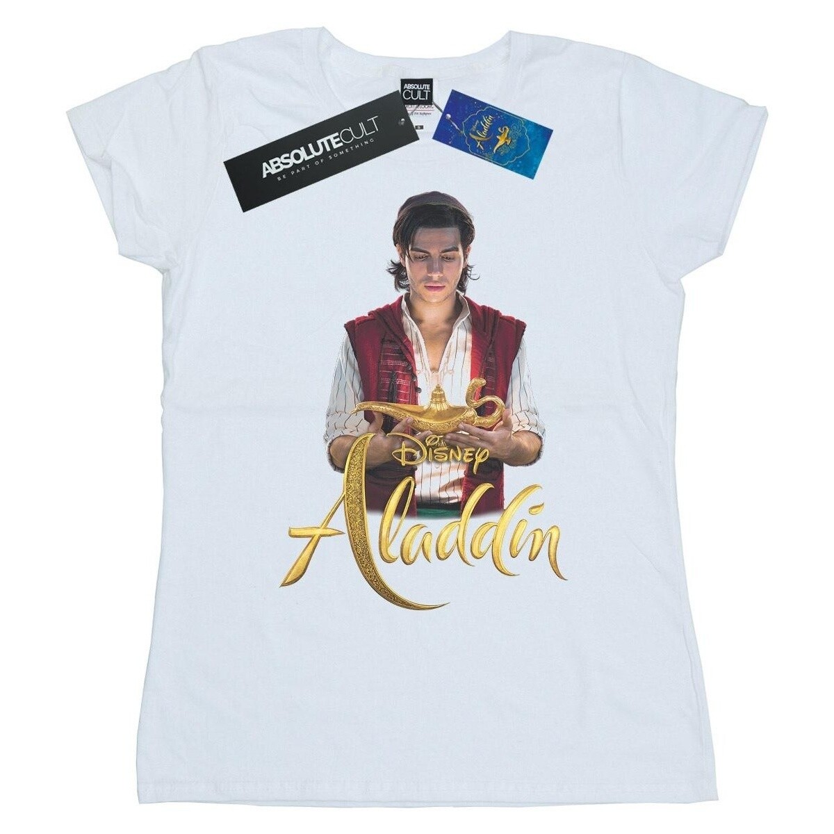 Abbigliamento Donna T-shirts a maniche lunghe Disney Aladdin Movie Aladdin Photo Bianco