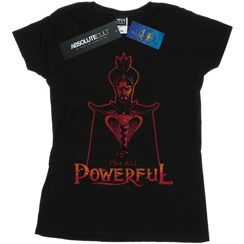 Abbigliamento Donna T-shirts a maniche lunghe Disney Aladdin Movie Jafar All Powerful Nero