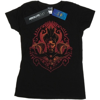 Abbigliamento Donna T-shirts a maniche lunghe Disney Aladdin Movie Jafar Snakes Nero