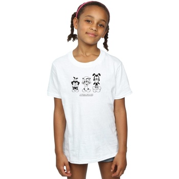 Abbigliamento Bambina T-shirts a maniche lunghe Animaniacs Three Evils Bianco