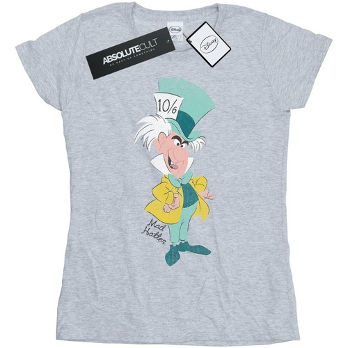 Abbigliamento Donna T-shirts a maniche lunghe Disney Classic Mad Hatter Grigio